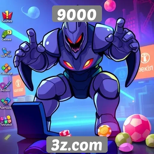 Exploração das funcionalidades do site de jogos 9000